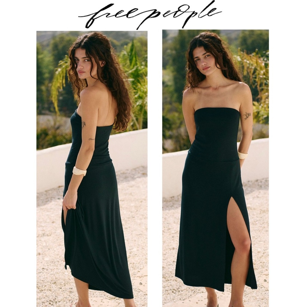 NWT Free People Good Feels Convertible Skirt in Black Sz XS